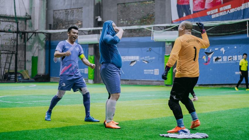 《進球啦 》。劉恩碩 攝