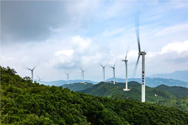 吉電股份大水山、蓮花山風電場。