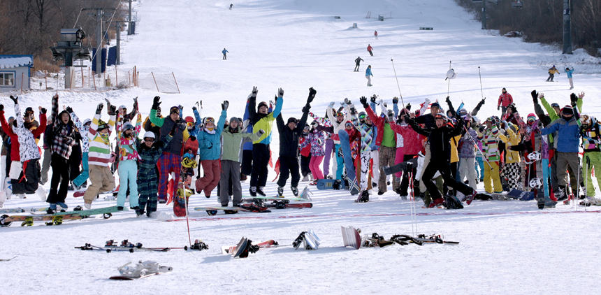 我們歡呼在北大湖。（吉林省文化和旅游廳供圖）