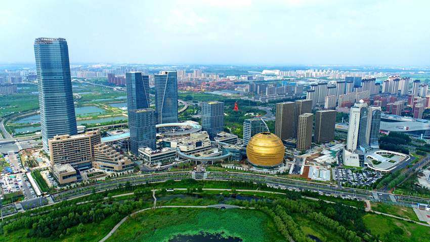 長春龍翔國際商務中心項目。（寶冶長春分公司供圖）