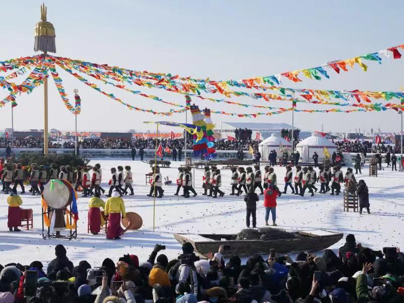查干湖冰雪漁獵文化旅游節。人民網李洋 攝