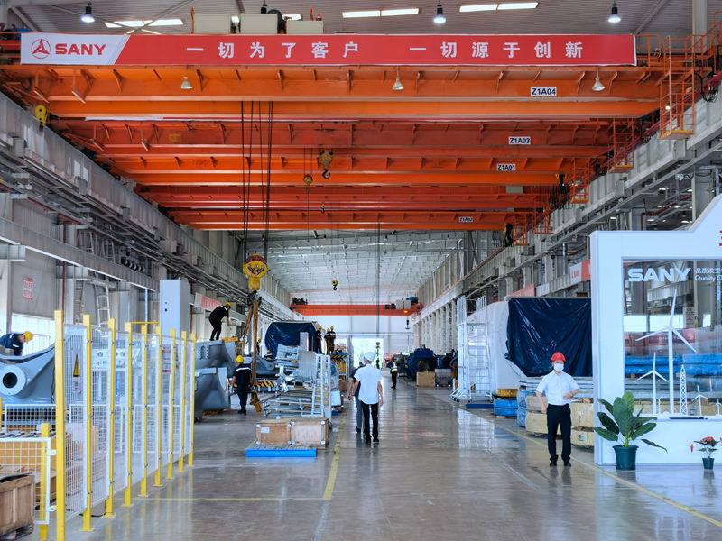 三一重能通榆零碳智造風電產業園。人民網李洋 攝