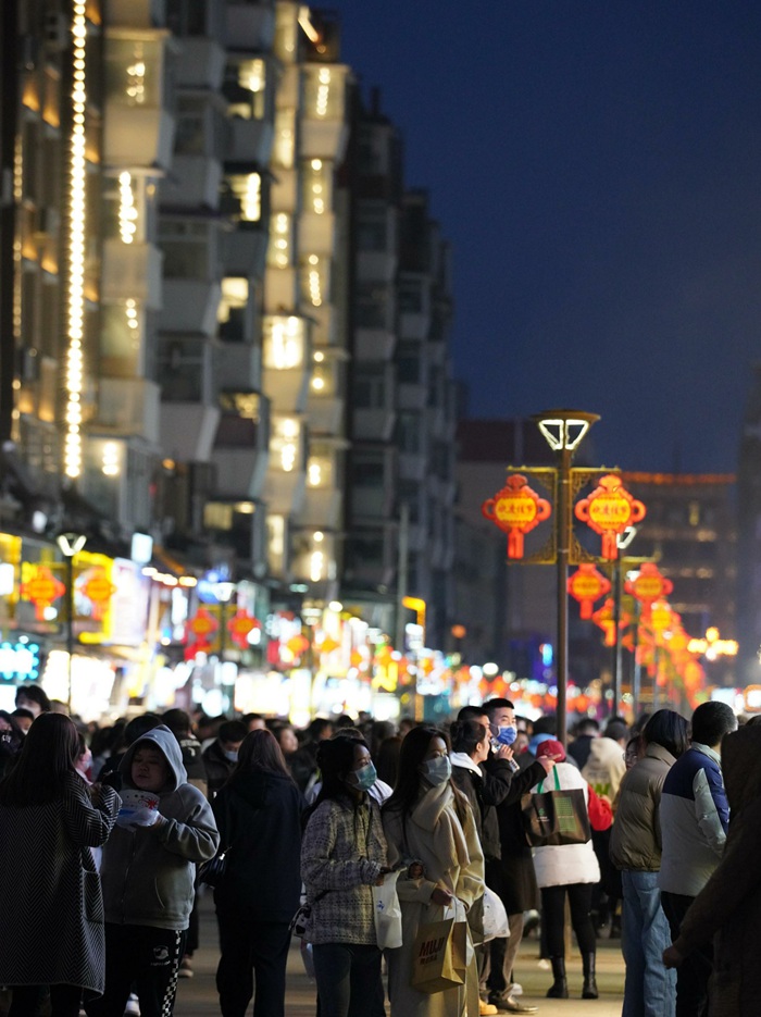 長春桂林路商業街區。人民網 李洋攝