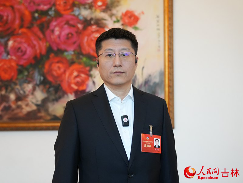 吉林省政協委員、吉林建筑大學建筑與規劃學院副院長趙宏宇。人民網記者 李洋攝