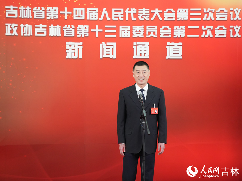 吉林省工業和信息化廳黨組書記、廳長宋剛。人民網記者 李洋攝