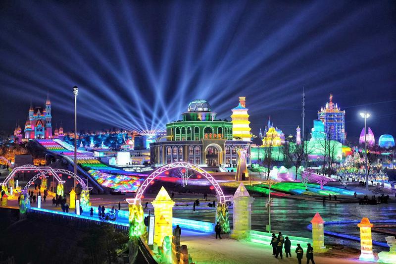 長春冰雪新天地景區。人民網記者 李洋攝