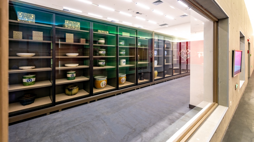 偽滿皇宮博物院可視化文物庫房。（偽滿皇宮博物院供圖）