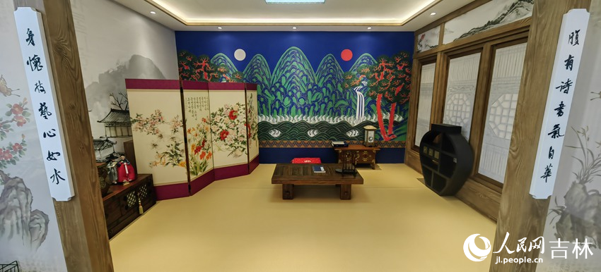 “美麗工坊”內的拍照打卡地。人民網 石天蛟攝