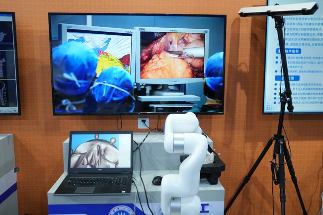 長春理工大學“微創外科手術導航系統”。人民網記者 李洋攝