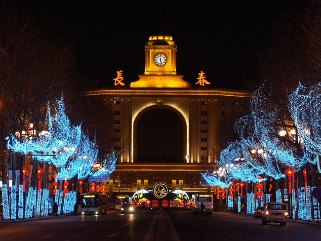 長春夜景。人民網李洋攝