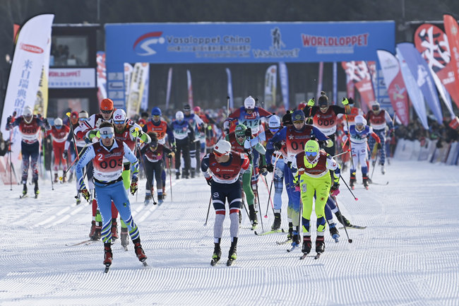 長春凈月潭瓦薩滑雪節。（資料照片）長春市文廣旅局供圖