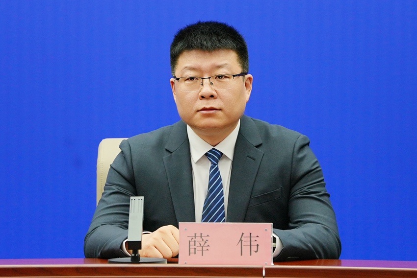 長春蓮花山生態旅游度假區文體旅游科技局局長薛偉。（長春市委宣傳部供圖）