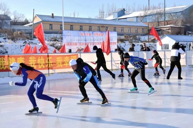 場地冰上運動精彩瞬間（資料圖片）。