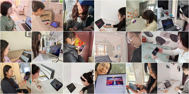 白城醫學高等?？茖W校學生收看直播。