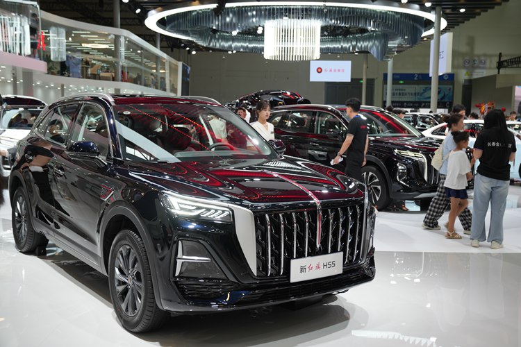 紅旗HS5。人民網記者 李洋攝