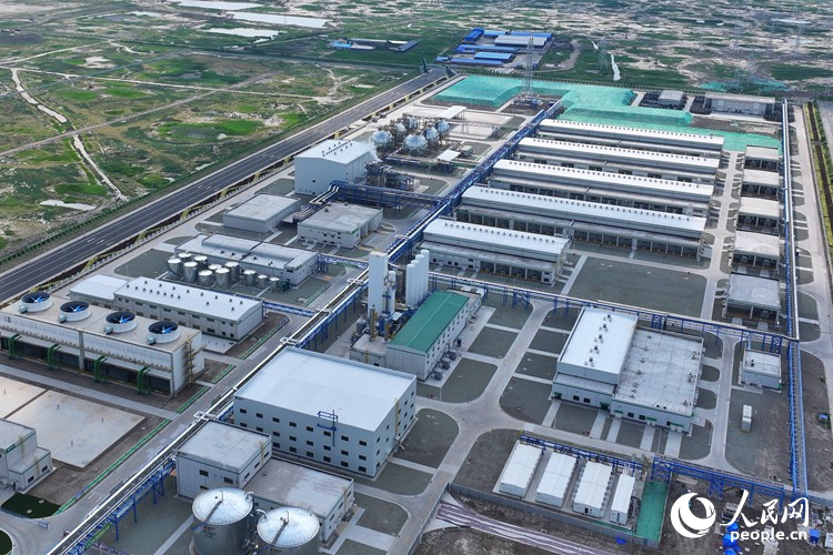 吉林大安風光制綠氫合成氨一體化示范項目。人民網記者 李洋攝