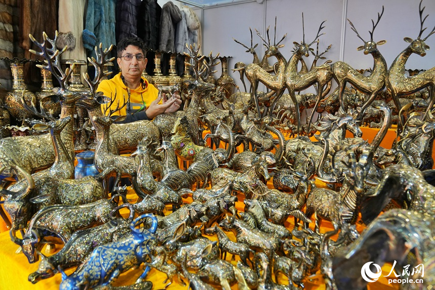 第十五屆中國—東北亞博覽會上展示的特色商品。人民網記者 李洋攝