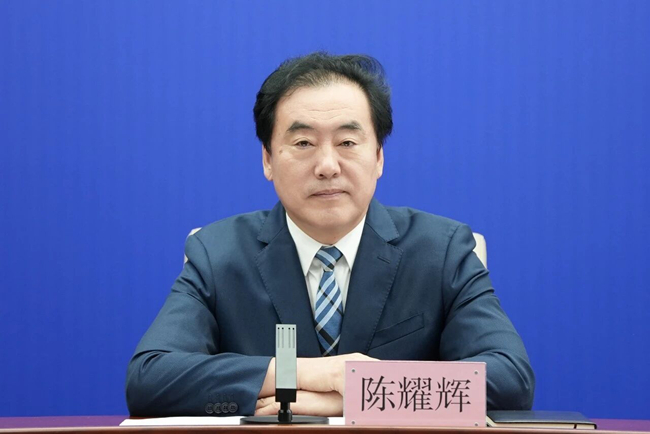 吉林省人參工作專班班長、吉林省科協黨組書記、副主席陳耀輝。來源：長春新聞發布