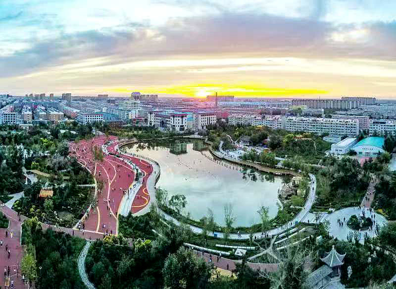 白城市改造后的公園綠地