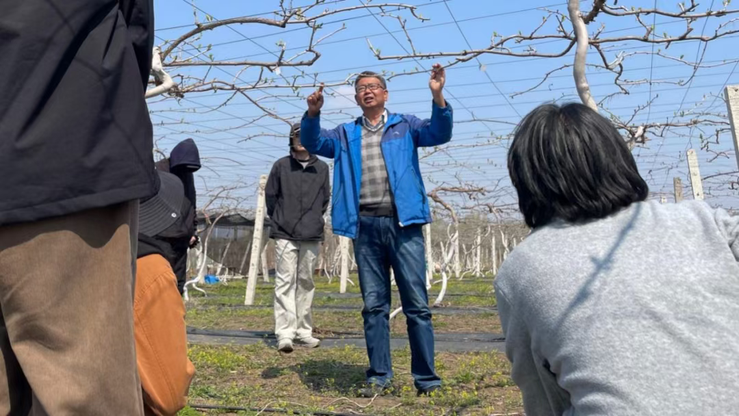 艾軍教授指導學生栽培實踐