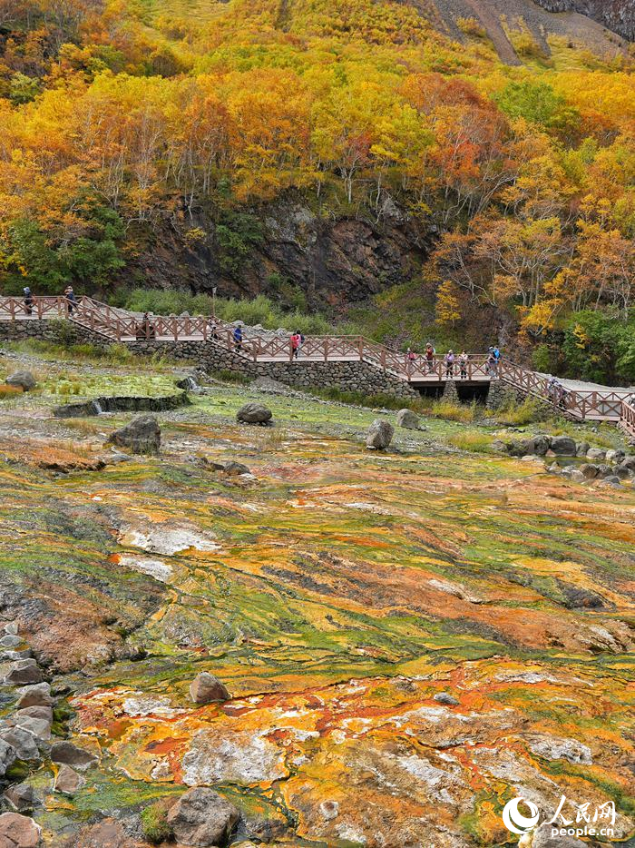 秋日里的長白山景區宛如油畫。人民網記者 李洋攝