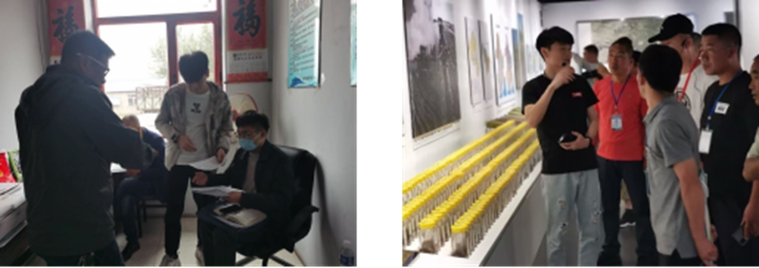 整理合作社材料，講解梨樹模式。