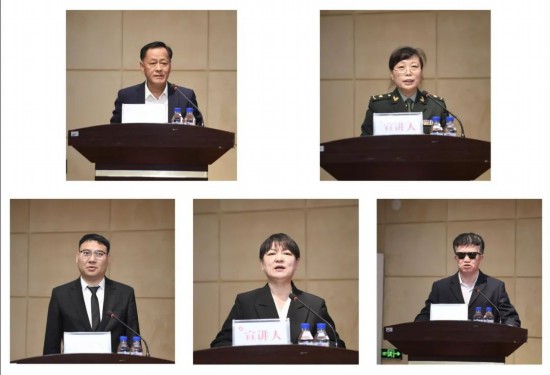 “吉林楷?！蓖蹒鞠冗M事跡報告團作宣講報告。