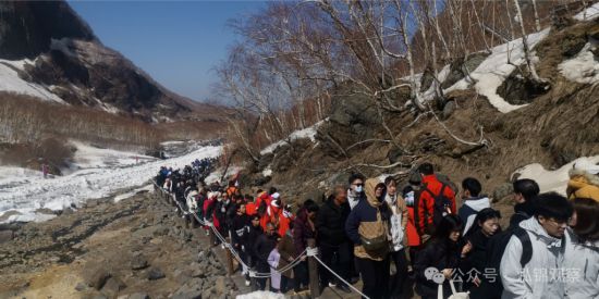 今年清明假期的長白山。