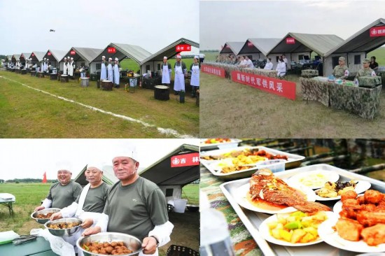 全省“2024·向戰而行”野外軍供保障技能比武現場